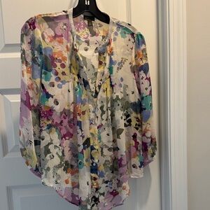Elegant Multicolor Floral Blouse